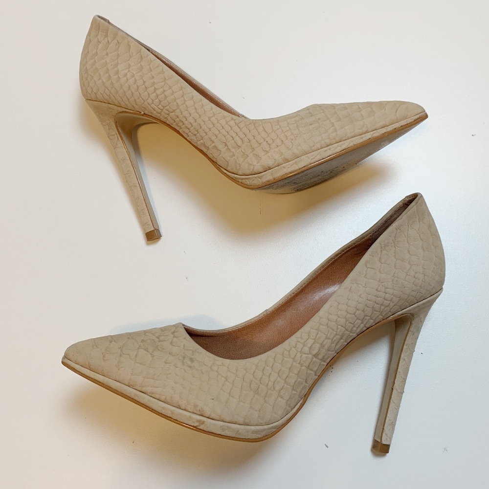 Steve Madden Nude Python Hellix Pump Stiletto Heel - image 2